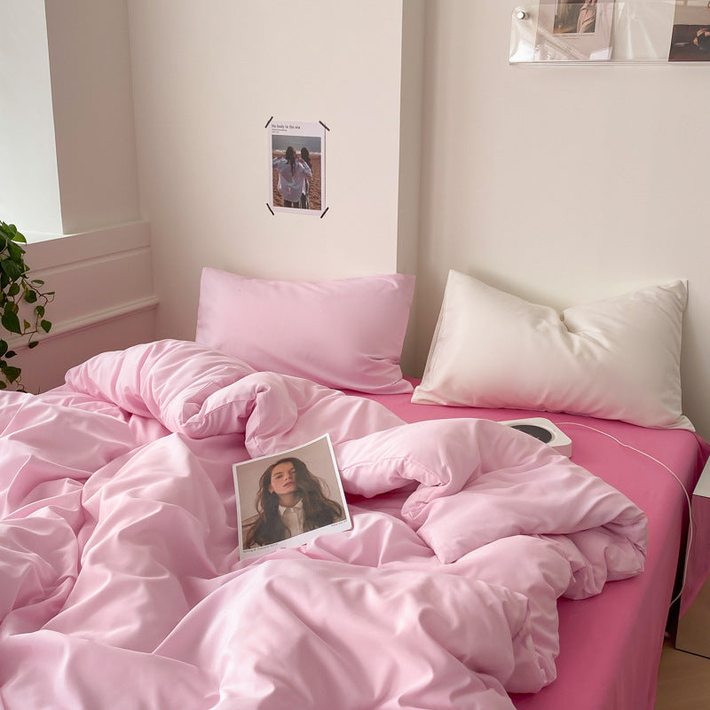 Four-piece Cotton Bed Sheet Duvet Cover Duvet Cover Bedding EX-STOCK Canada 