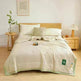 Washable Raw Cotton Summer Cooling Quilt Sage duvet cover - EX-STOCK CANADA