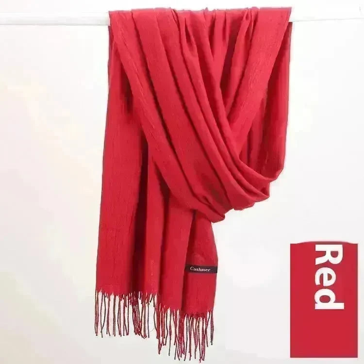 Pure Color Warm Keeping Scarf All-match Cashmere Shawl - EX-STOCK CANADA