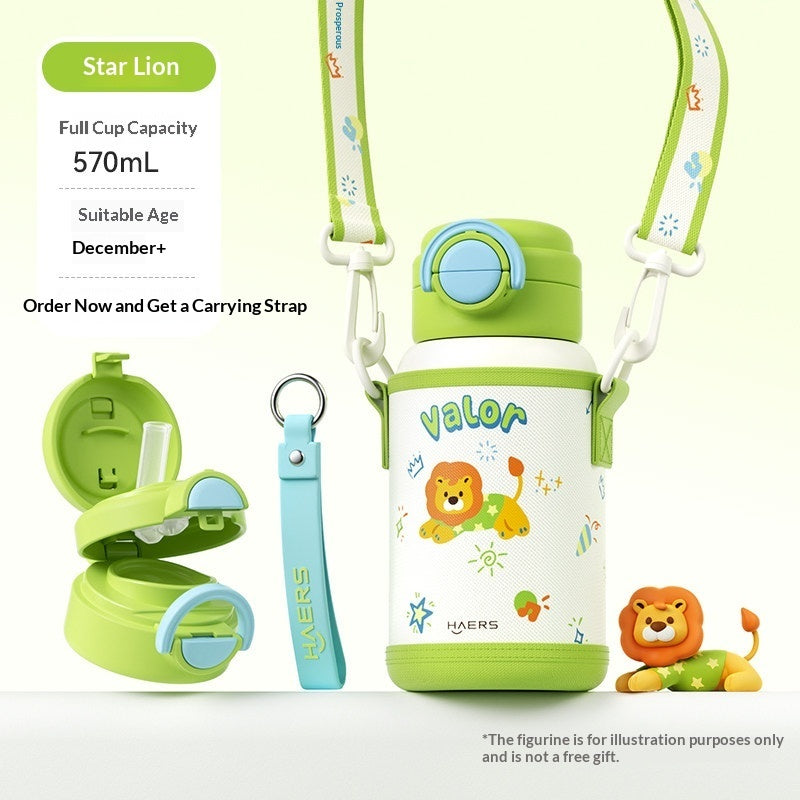 Kids Cute Cartoon Insulated Thermos Water Bottle – 316 Stainless Steel, 570/580ml | 7 Designs
