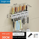Wall-Mounted No-Drill Kitchen Utensil Rack with Hooks — product view 10 of 17 | EX-STOCK