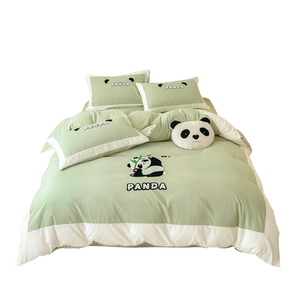 Cotton Four-piece Set Washed Fitted Sheet Duvet Cover Sheets Three-piece Bedding Set EX-STOCK Canada 