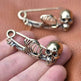 Halloween Vintage Skull Pin Clothes Brooch EX-STOCK