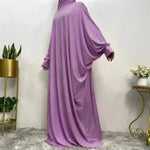 Batwing manga llanura abaya para mujeres arabarab eid jalabiya para mujeres ropa islámica para mujeres