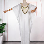 Vestido largo estilo étnico africano con vuelo, Oriente Medio, AliExpress, ropa musulmana para mujer, escote en V, talla grande - EX-STOCK Canada