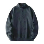 Autumn Winter half zip Stand-collar Fleece Sweatshirt Pullover tops for men - EX-STOCK CANADA