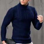 Men's Turtleneck Twisted Long-sleeved Sweater Thermal Head Cover EX-STOCK Canada 