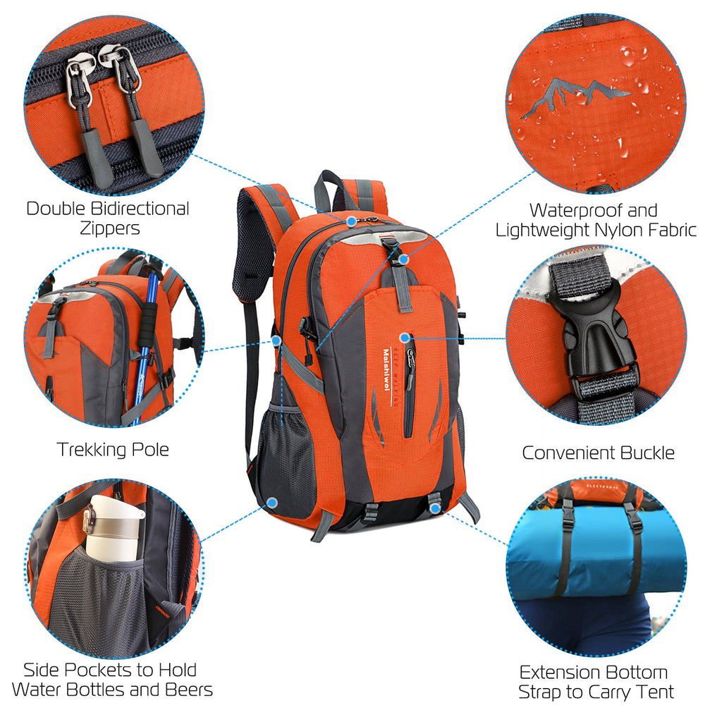 36L Outdoor Backpack Waterproof Daypack Travel Knapsack EX-STOCK
