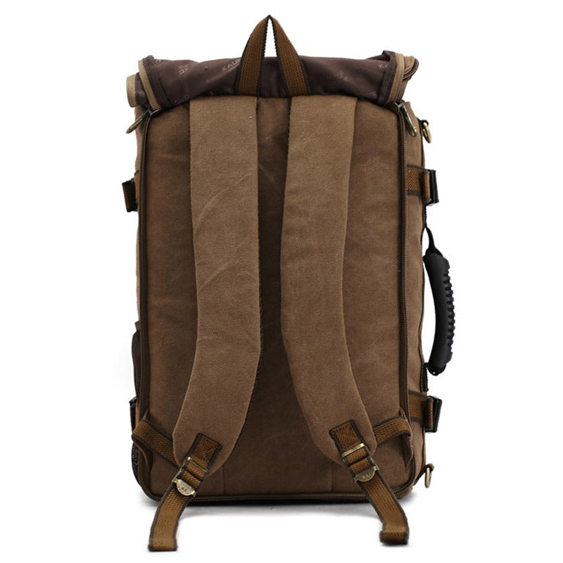 Men Canvas Backpack Huge Travel School Shoulder Computer Backpack Functional Versatile Bags Multifunctional Laptop Bag EX-STOCK Canada