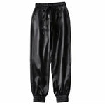 Women's Trousers With Slippery Surface Jogging Trousers - EX-STOCK CANADA