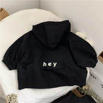 Children's Letters Anorak Cotton Zip Hoodie Windproof Jacket - EX-STOCK Canada