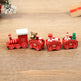 Wooden Christmas Train Decorations – Red