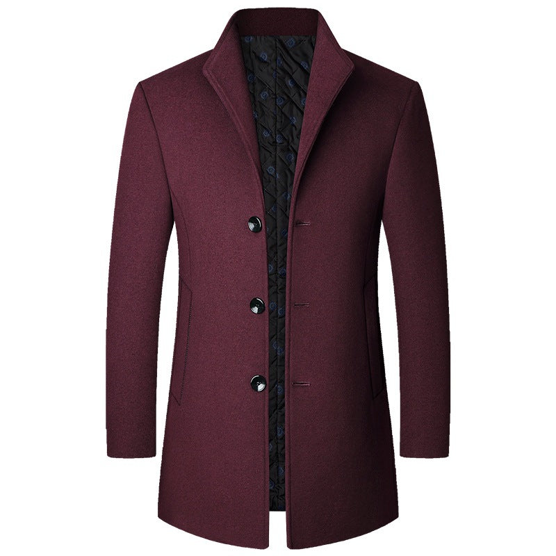 Autumn And Winter Casual Woolen Coat Men | EX-STOCK product gallery photo 8