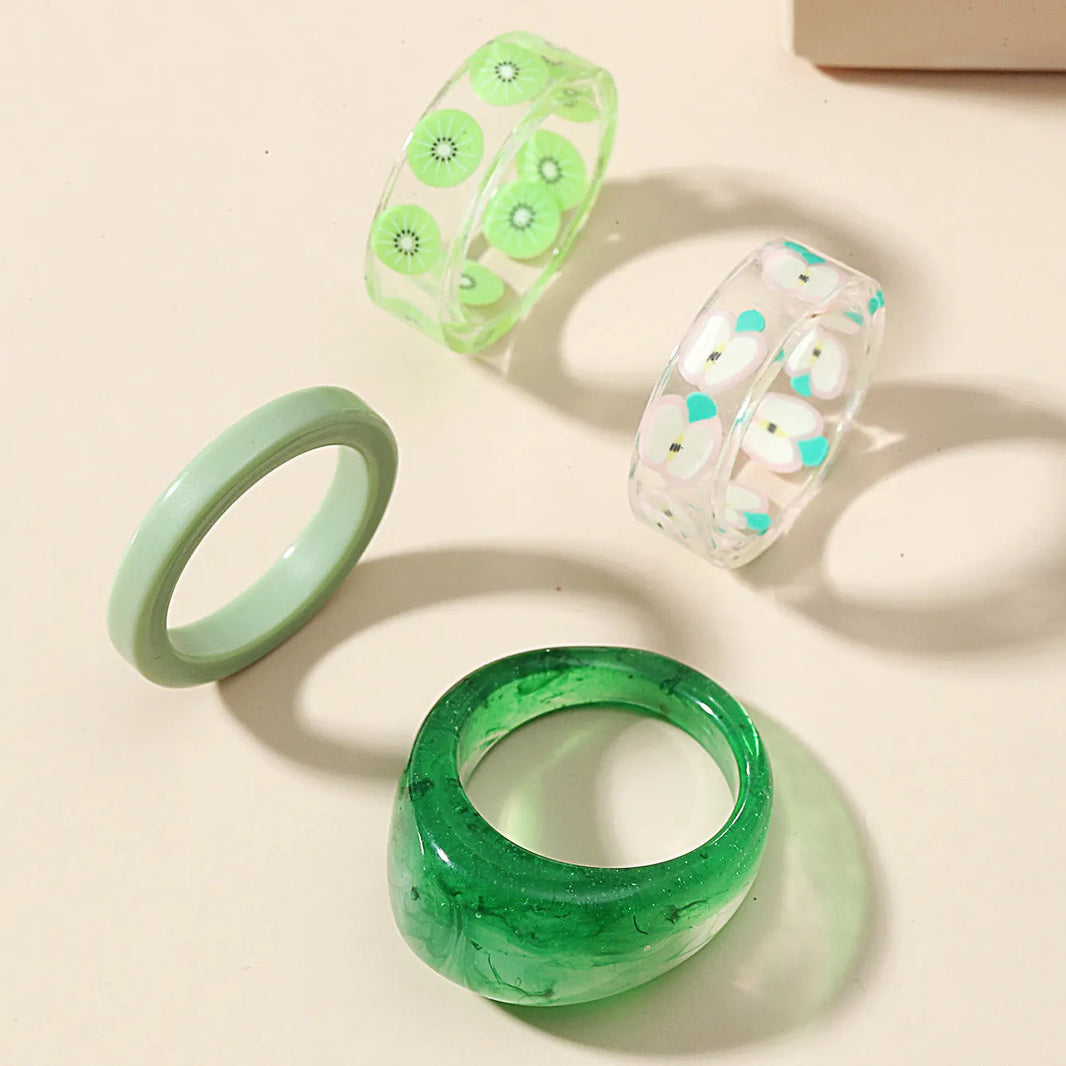 Fashion Transparent Resin Ring