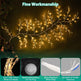 1Pc 7.87FT Lighted Birch Garland Lighted Twig Vine Lights 144LED Birch Garland With Lights String Light With Timer 8 Modes IP45 Waterproof For Christmas Fireplace Home Decoration EX-STOCK