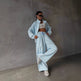 Women's Zip-Up Cardigan & Wide-Leg Sweatpants Set – Casual Athleisure Two-Piece | S–XL