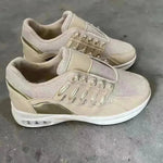 Lace Up Sneakers Women Wedge Heel Running Sports Sneakers Shoes for Women.