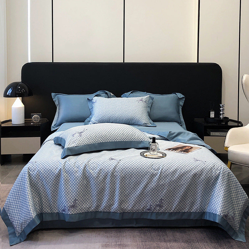 Tencel Summer Duvet Four-piece Washed Silk EX-STOCK Canada 