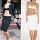 Casual Low Waist cotton Midi sheath skirt - EX-STOCK CANADA