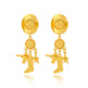 Creative Long Cowboy Hat Eardrops Earrings - EX-STOCK Canada