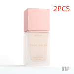 A bottle of PHOEAY True Color Sunscreen SPF 30 in shade 01#, featuring a frosted glass bottle with a pale pink cap, shown against a white background with a '2PCS' text overlay.
