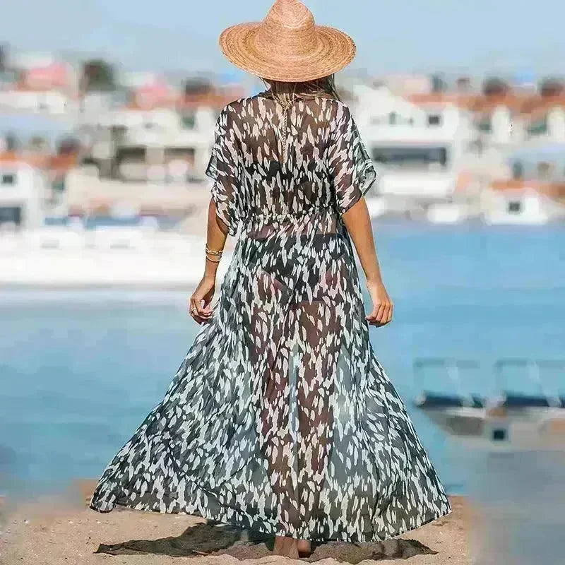 Beach Dress Women's Casual Holiday Floral Print - EX-STOCK CANADA
