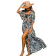Beach Dress Women's Casual Holiday Floral Print - EX-STOCK CANADA