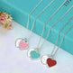Beautiful copper-plated silver double heart necklace - EX-STOCK CANADA