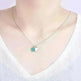Beautiful copper-plated silver double heart necklace - EX-STOCK CANADA