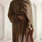 Beautiful Solid Color Abaya Dress for Arab Dubai Turkey Middle Eastern Women. - EX-STOCK CANADA