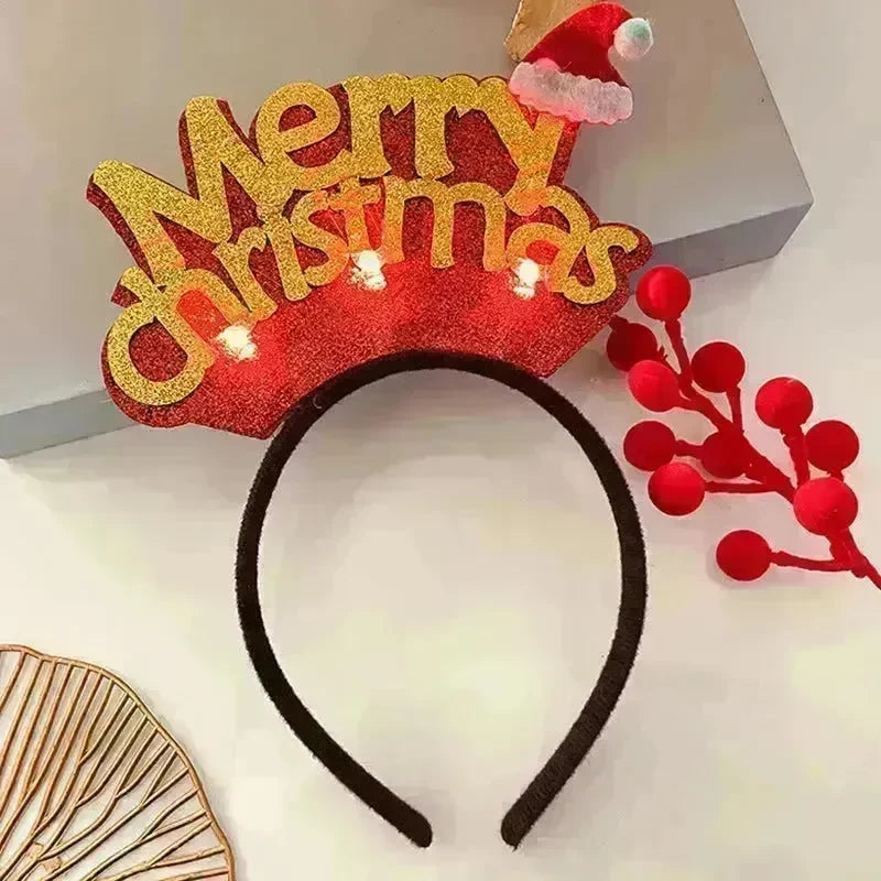 Christmas With Light Headband Snowflake Women's - EX-STOCK CANADA