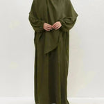 Hijab Abaya for Umrah Two piece Dress with Headscarf Arabwear for Women Jalabiya for Women