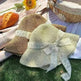 Beige Woven Straw Hat Women's Spring Summer - EX-STOCK CANADA