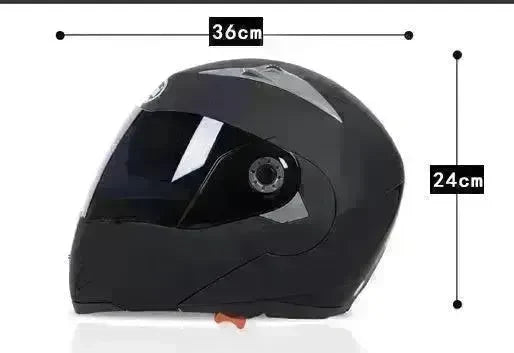 Best Motorcycle Helmet Half Helmet Anti-fog Sunscreen Double Lens Full Face Bike Helmet - EX-STOCK CANADA