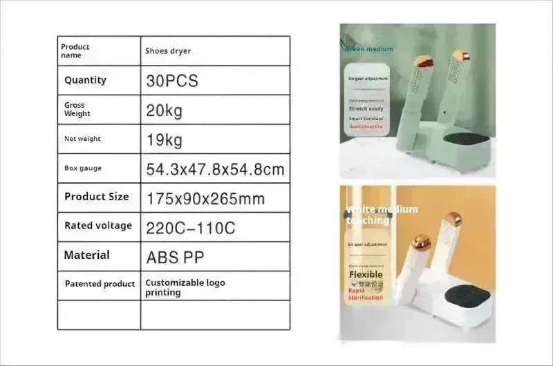 Best Smart Shoes Dryer Machine Shoes Warmer Artifact Deodorant Sterilization - EX-STOCK CANADA
