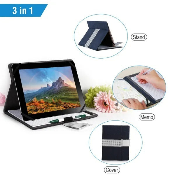 Tablet PC Protector Organizer Case For 9.7in Tablets Business Tablet Portfolio With Notepad Paper EX-STOCK