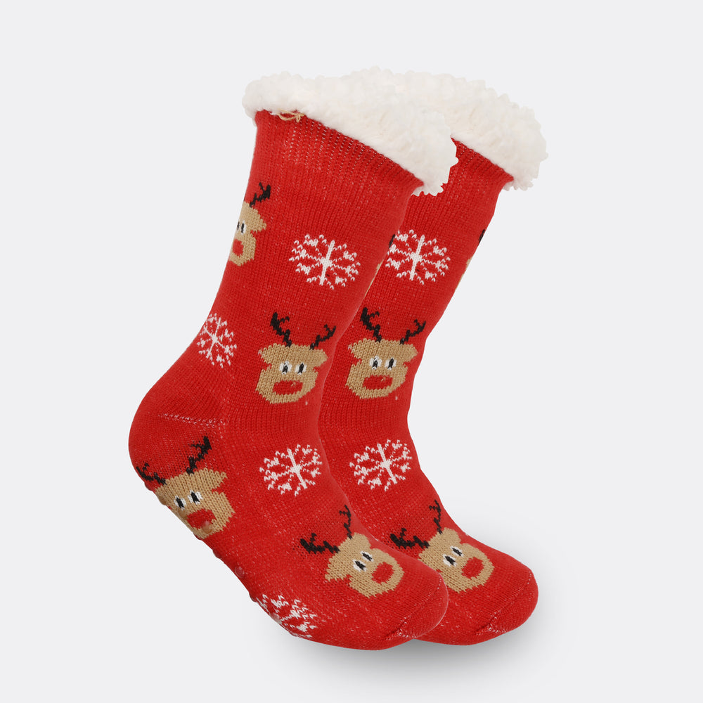 Christmas Women's Thickened Fleece-lined Room Socks EX-STOCK Canada 