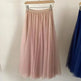Pleated Mesh Midi Skirt – Women's Prairie Swing Skirt - EX-STOCK CANADA