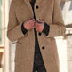 Women's New Vintage Solid Color Button-up Stand-up Collar Woolen Jacket - EX-STOCK Canada