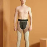 Men's Cotton Pants Graphene Waist Support Fleece-lined Long John - EX-STOCK CANADA