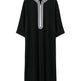 Traditional Arab Thobe for Men, Muslim Long Robe Middle Eastern Style