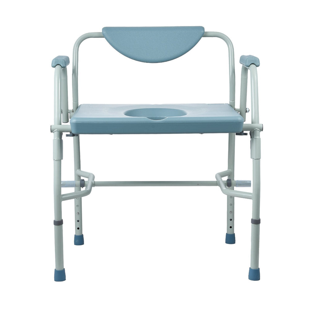 Commode Chair, Bedside Commode With Drop-Down Arms And Detachable Backrest, 5-Level Adjustable Height, 7L Removable Bucket, Easy To Assemble, 1000LBS Capacity, Portable Toilet For Adults Seniors EX-STOCK