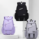 Sport School Backpack for Girls – Large Capacity, Waterproof Oxford Cloth (Black, Gray, Purple) 