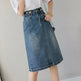 Summer Design Denim Skirt Mid-length Jeans Skirt - EX-STOCK CANADA
