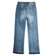 Women's Washed Elastic Loose Wide Leg Ankle-length Bootcut Jeans - EX-STOCK CANADA