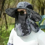 Big Brim Protective Caps Summer Face Cover Sun-proof Mountaineering Bucket Hat - EX-STOCK CANADA