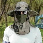 Big Brim Protective Caps Summer Face Cover Sun-proof Mountaineering Bucket Hat - EX-STOCK CANADA