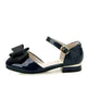 Big Kids' Hollow Velcro Patent Leather Shoes With Bow - EX-STOCK CANADA