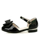 Big Kids' Hollow Velcro Patent Leather Shoes With Bow - EX-STOCK CANADA