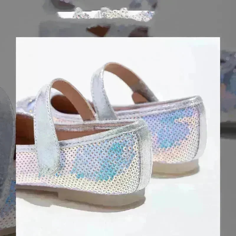 Big Kids Sequined Princess Shoes With Soft Sole - EX-STOCK CANADA